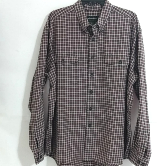 EDDIE BAUER LONG SLEEVE BUTTON DOWN SHIRT SIZE XL - Picture 10 of 10